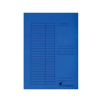 VICTORIA Pólyás dosszié, karton, A4, VICTORIA, kék