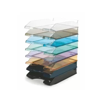 VICTORIA Irattálca, műanyag, VICTORIA, áttetsző zöld