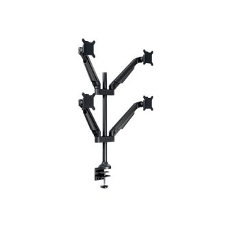   MULTIBRACKETS 4 karos asztali konzol, M VESA Gas Lift Arm Quad Black HD (15-32", max.VESA: 100x100 mm, 21 kg)