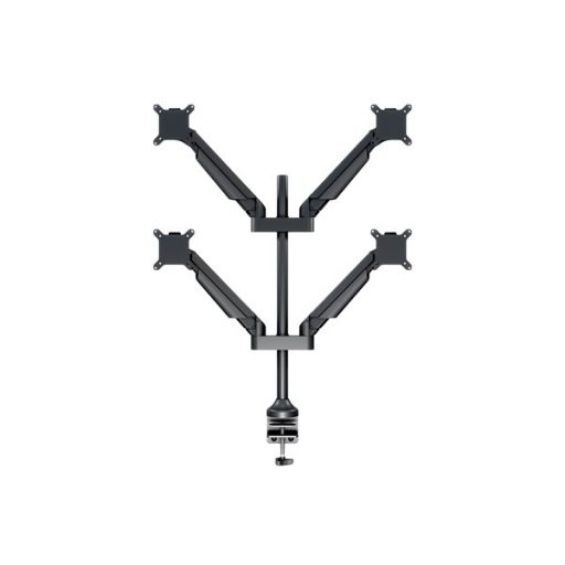 MULTIBRACKETS 4 karos asztali konzol, M VESA Gas Lift Arm Quad Black HD (15-32", max.VESA: 100x100 mm, 21 kg)