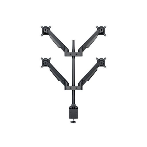 MULTIBRACKETS 4 karos asztali konzol, M VESA Gas Lift Arm Quad Black HD (15-32", max.VESA: 100x100 mm, 21 kg)