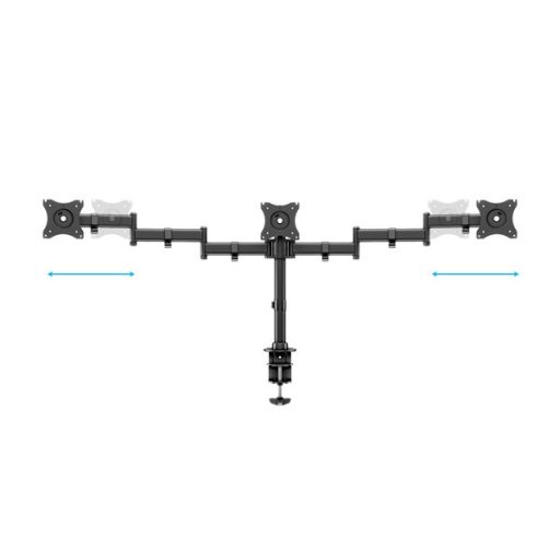 MULTIBRACKETS Asztali konzol (3 képernyős rögzítőkar), M Deskmount Basic Triple (15-27", max.VESA: 100x100 mm, 8 kg)