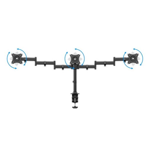 MULTIBRACKETS Asztali konzol (3 képernyős rögzítőkar), M Deskmount Basic Triple (15-27", max.VESA: 100x100 mm, 8 kg)