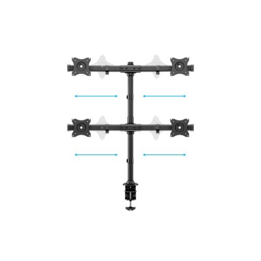MULTIBRACKETS Asztali konzol (4 képernyős rögzítőkar), M Deskmount Basic Quad