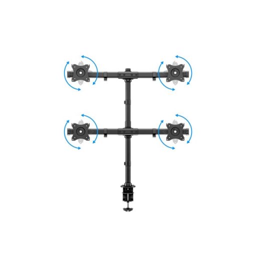 MULTIBRACKETS Asztali konzol (4 képernyős rögzítőkar), M Deskmount Basic Quad