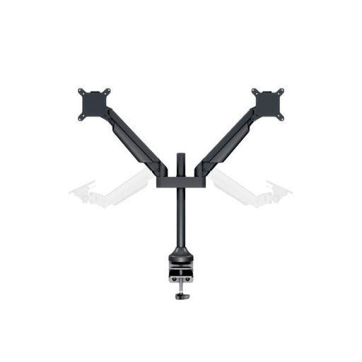MULTIBRACKETS 2 karos asztali konzol, M VESA Gas Lift Arm Dual Black HD (15-32", max.VESA: 100x100 mm, 21 kg)