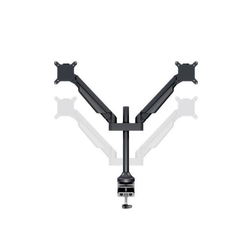 MULTIBRACKETS 2 karos asztali konzol, M VESA Gas Lift Arm Dual Black HD (15-32", max.VESA: 100x100 mm, 21 kg)