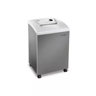   DAHLE Iratmegsemmisítő 410 L plus, CD/DVD/Kártya/Gémkapocs, 24-26 lap (80gr), P-4/F-1/O-3/T-4/E-3, 4,6 m/min, 100 liter