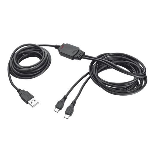 TRUST Kettős, töltő és játékhoz használható kábel 20165 (GXT 222 Duo Charge & Play Cable for PS4)