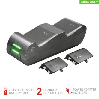   TRUST Kettős töltő dokkoló 20406 (GXT 247 Duo Charging Dock for Xbox One)