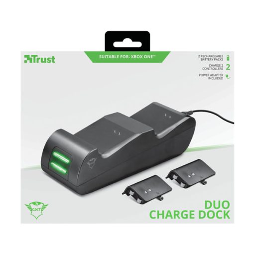 TRUST Kettős töltő dokkoló 20406 (GXT 247 Duo Charging Dock for Xbox One)