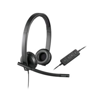   LOGITECH Fejhallgató 2.0 - H570E Stereo Vezetékes Mikrofonos, Fekete