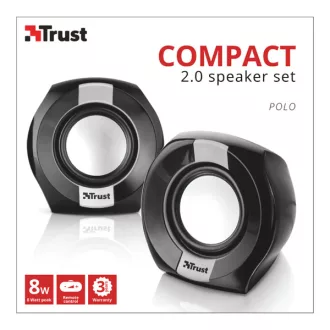   TRUST 2.0-ás hangszórókészlet 20943 (Polo Compact 2.0 Speaker Set)