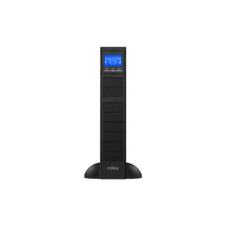  NJOY Szünetmentes Balder 3000L, 3000VA, 2700W, Online rack (2U), LCD display