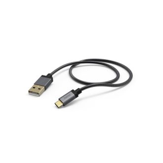   HAMA 173636, ADATKÁBEL TYPE C/USB A "ELITE - METAL" 1,5M