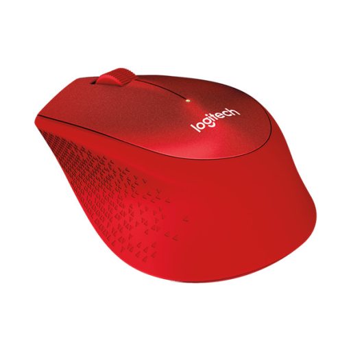 LOGITECH Egér - M330 Silent Plus Vezeték Nélküli Optikai, Piros