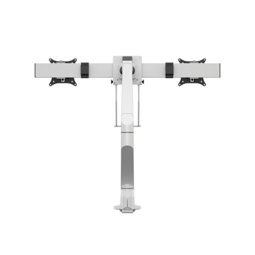 MULTIBRACKETS Gas Lift asztali konzol (2 képernyős rögzítőkar), M VESA Gas Lift Arm Single White w. Duo Crossbar (15-28"