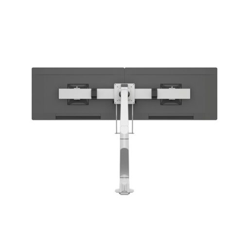 MULTIBRACKETS Gas Lift asztali konzol (2 képernyős rögzítőkar), M VESA Gas Lift Arm Single White w. Duo Crossbar (15-28"