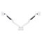 MULTIBRACKETS Gaslift asztali rögzítő kétkaros konzol, 15-32",  fehér