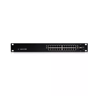   UBiQUiTi EdgeSwitch 24x1000Mbps (POE+) + 2x1000Mbps SFP, Menedzselhető, Rackes - ES-24-250W