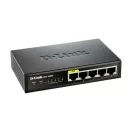 D-LINK Switch 5x100Mbps (4xPOE) Fémházas Asztali, DES-1005P/E