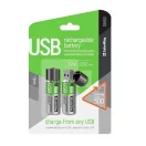 COLORWAY AA elem, CW-UB18650-03 Rechargeable Battery 18650 USB 1200 mAh 3.7V (2pcs.)