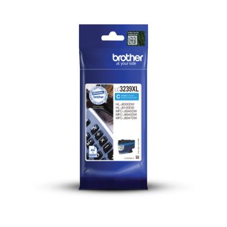   BROTHER Tintapatron LC3239XLC, Szuper nagy töltetű - 5000 oldal, Cián