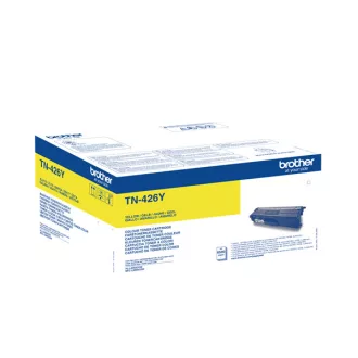   BROTHER Toner TN-426Y, Szuper Nagy töltetű - 6500 oldal, Sárga