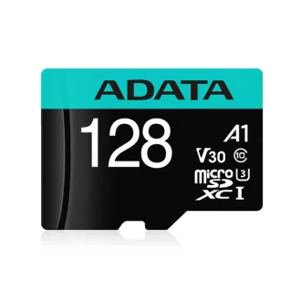   ADATA Memóriakártya MicroSDXC 128GB + Adapter UHS-I V30S (100/85)