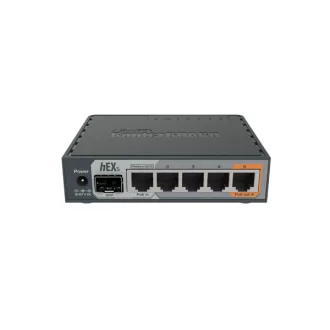   MIKROTIK Vezetékes Router hEX S 5x1000Mbps + 1x1000Mbps SFP, Beltéri, RB760IGS