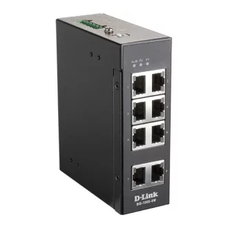 D-LINK Switch Ipari 8x100Mbps Fémházas,DIS-100E-8W