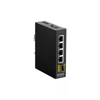   D-LINK Switch Ipari 4x1000Mbps + 1xSFP Fémházas, DIS-100G-5SW
