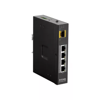   D-LINK Switch Ipari 4x1000Mbps (4xPOE) + 1xSFP Fémházas, DIS-100G-5PSW