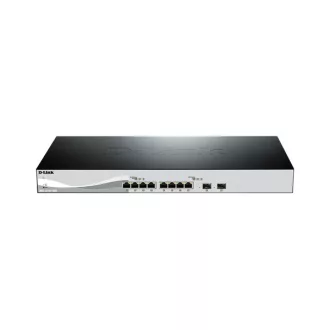   D-LINK Switch 8x1000Mbps kombó + 2xGigabit SFP+ Menedzselhető Rackes, DXS-1210-10TS/E