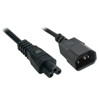 LINDY Tápkábel C14 - C5 2m, fekete