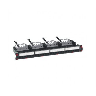   LEGRAND patch panel 19'-1U 24xRJ45 Cat5e árnyékolt (FTP) 6xRJ45 kazettás/LCS3 gyorscsatlakozós portok egyenes 100MHz 1G