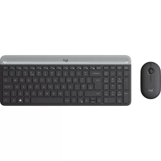   LOGITECH Billentyűzet + egér - MK470 Slim Vezeték Nélküli Combo, US