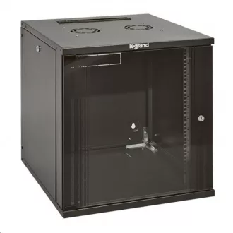   LEGRAND fali rack szekrény 19' 15U MAG: 758 SZÉL: 600 MÉLY: 600 antracit egyrészes üvegajtós lapraszerelt MAX: 45 kg Lin