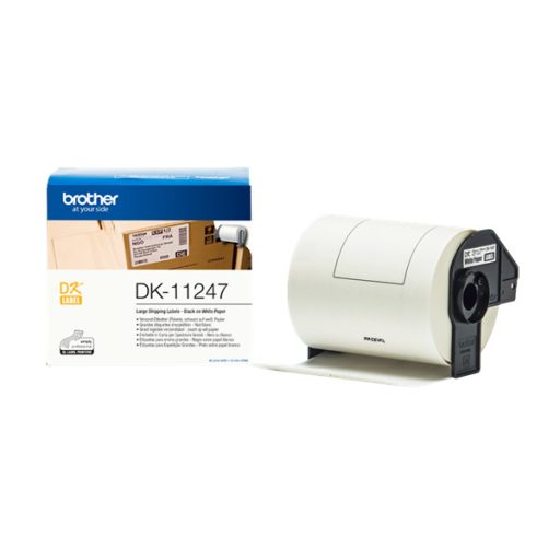 BROTHER Szalag DK-11247, fehér alapon fekete, 103mm x 164mm, 30.48m, 108db
