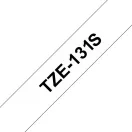 BROTHER Feliratozó szalag TZE131S, Átlátszó alapon fekete, 12mm széles, 4m