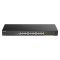 D-LINK Switch 24x1Gbps + 4xGigabit SFP+ Menedzselhető Rackes, DGS-1250-28X/E