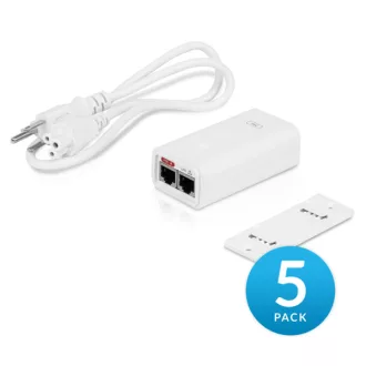   UBiQUiTi POE Adapter 2x1000Mbps, 24VDC @ 0.5A - POE-24-12W-5P (5db/csomag)
