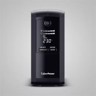   CYBERPOWER UPS VP1000ELCD (4x Schuko) 1000VA 550W 230V szünetmentes tápegység + USB LINE-INTERAKTÍV
