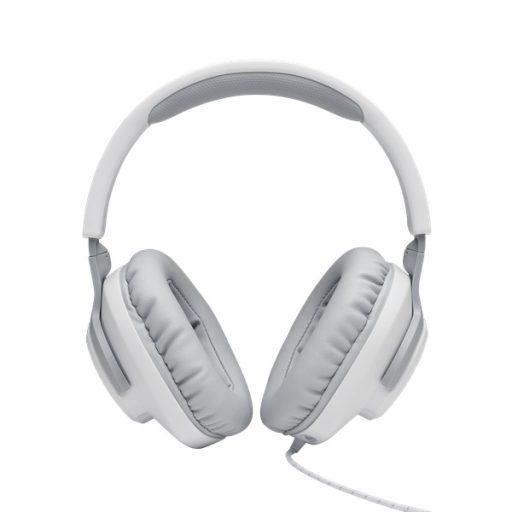 JBL Quantum 100 (Vezetékes, gaming fejhallgató mikrofonnal), Fehér
