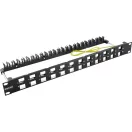 EXCEL Patch Panel Döntött moduláris 24 portos 1U, fekete