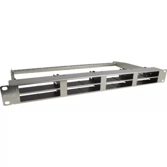 EXCEL Patch Panel Moduláris mix panel 8 modulhoz 1U, ezüst