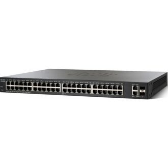   CISCO Switch 48x1000Mbps (POE+) + 2x1000Mbps SFP Kombó, Fémházas, Rackes, Menedzselhető - SG220-50P-K9-EU