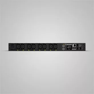 CYBERPOWER PDU, switched RACK, 1U, 12A (UL) 10A (CE). 8x C13