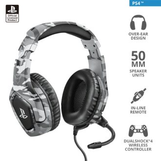   TRUST Mikrofonos fejhallgató PS4™-hez 23531 (GXT 488 Forze PS4 Gaming Headset PlayStation® - grey)