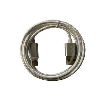   BLACKBIRD Type-C USB Adatkábel 3m, Ezüst 2A (Extra erős anyagból)